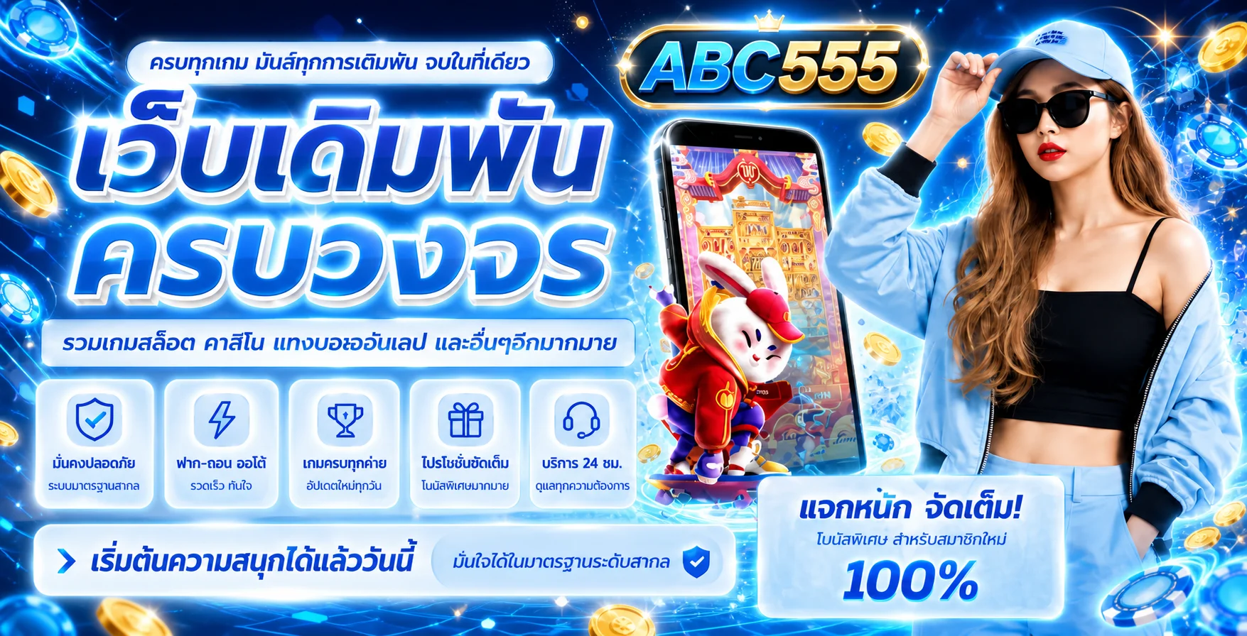 ABC555 เว็บตรง บาคาร่า สล็อต ฝากถอนออโต้
